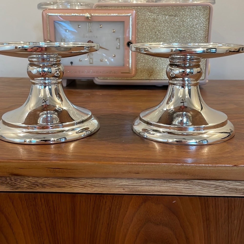 Silver Candle Holders